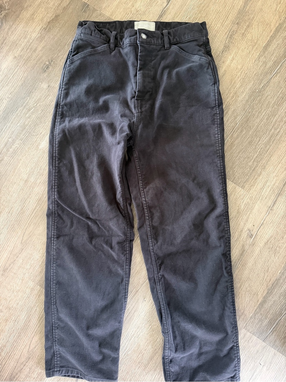 Everlane Women's Straight Leg Pants in Black